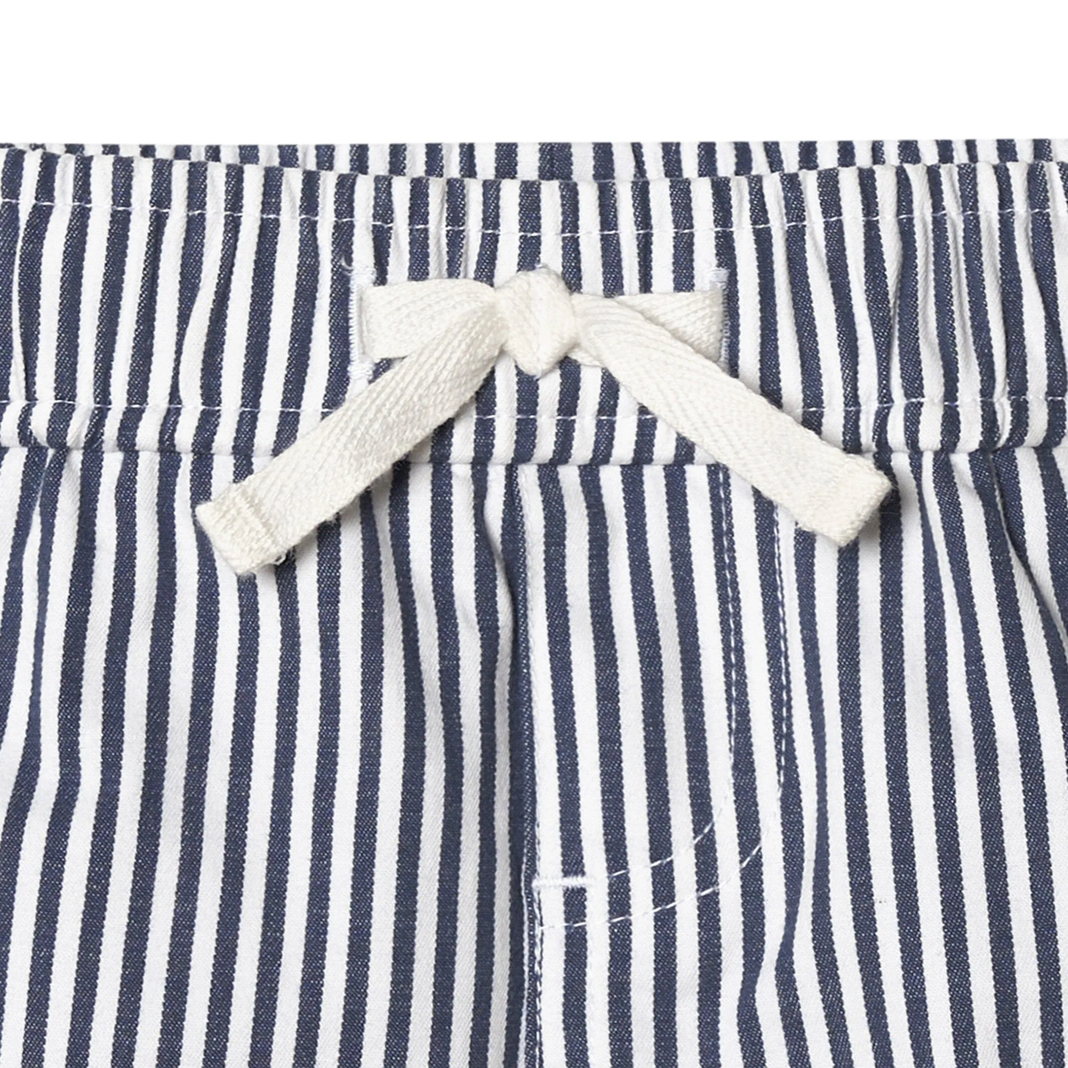 2-Pack Baby & Toddler Boys Navy Stripe and Khaki Twill Shorts