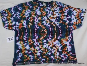 3X Intentionally Random Electric Tie-Dye Tee