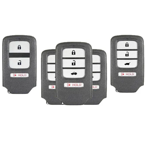 5 x 2013-2016 Honda Accord Civic Crosstour CR-V / 3 & 4-Button Smart Key / ACJ932HK1210A (BUNDLE OF 5)