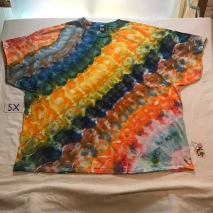 5X Intentionally Random Time Warp Ice-Dye Tee