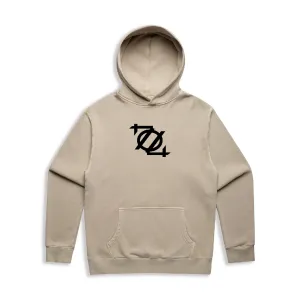 704 Shop Classic Logo Hoodie - Faded Taupe/Black (Unisex)