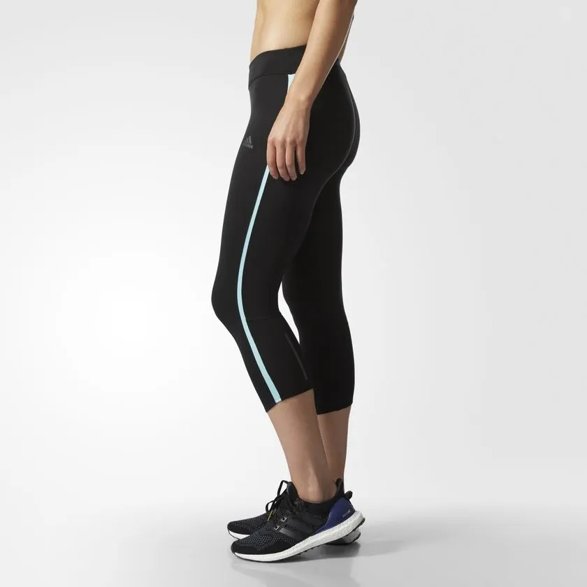 Adidas Response 3/4 Capri Womens Running Tights - Black B47766