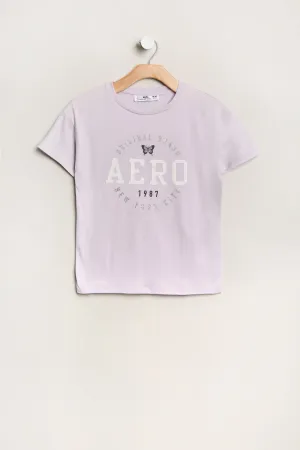 AERO Girls' 1987 Butterfly Graphic Tee