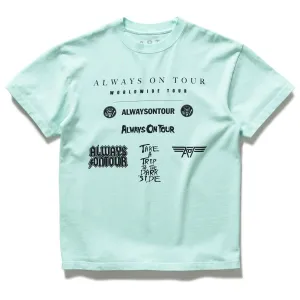 Always On Tour Band Drop Tee - Mint