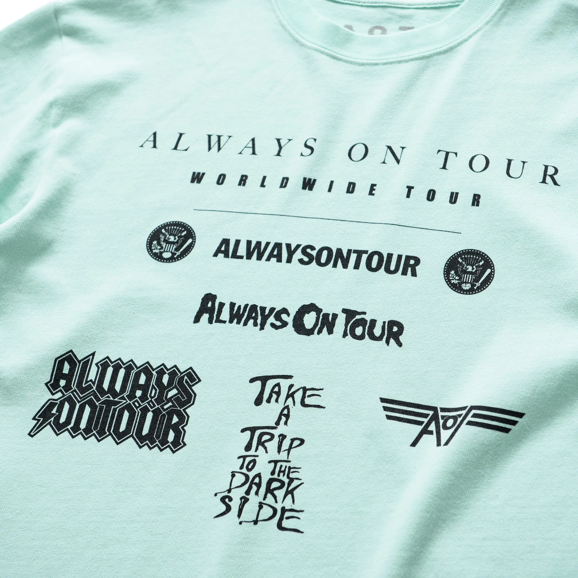 Always On Tour Band Drop Tee - Mint