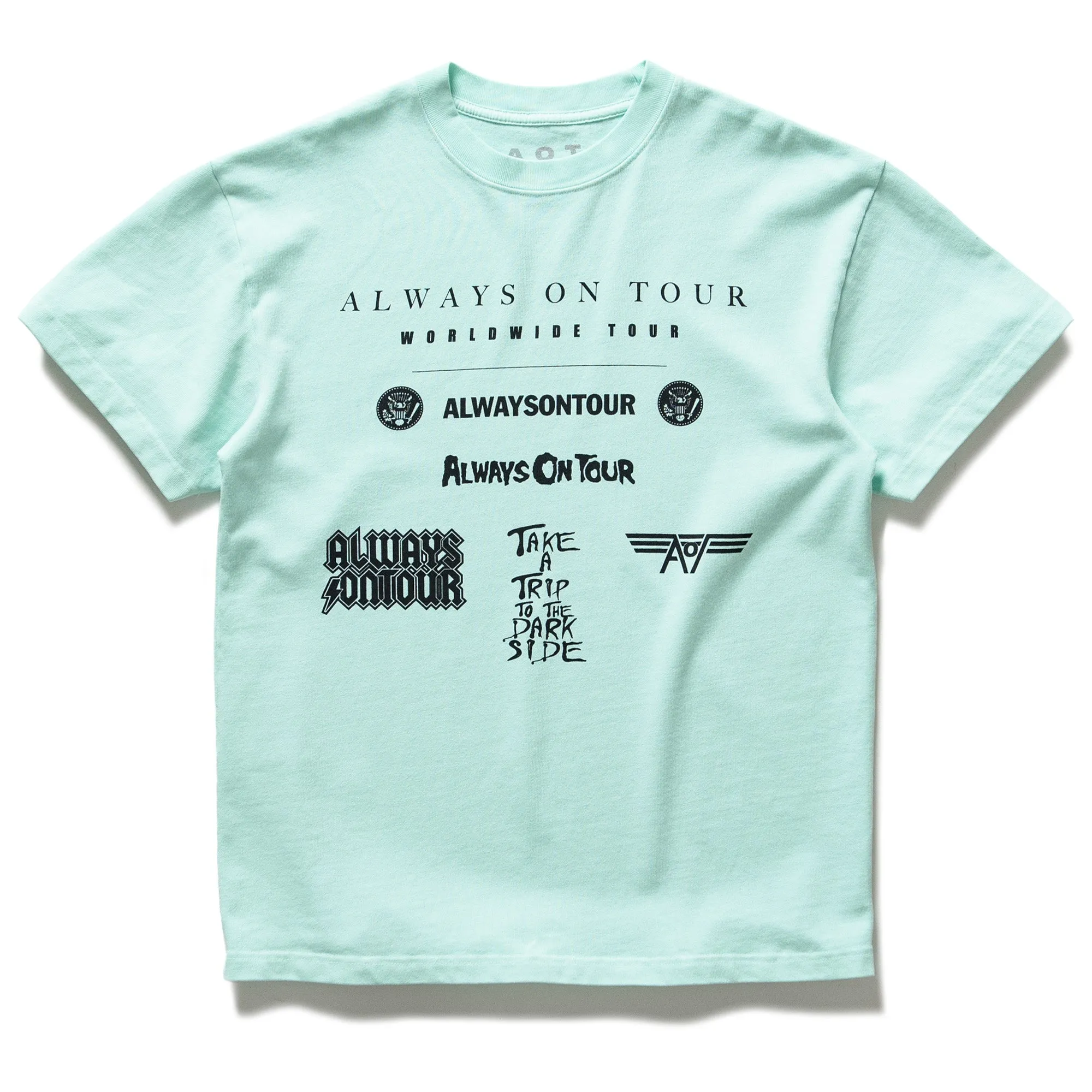 Always On Tour Band Drop Tee - Mint