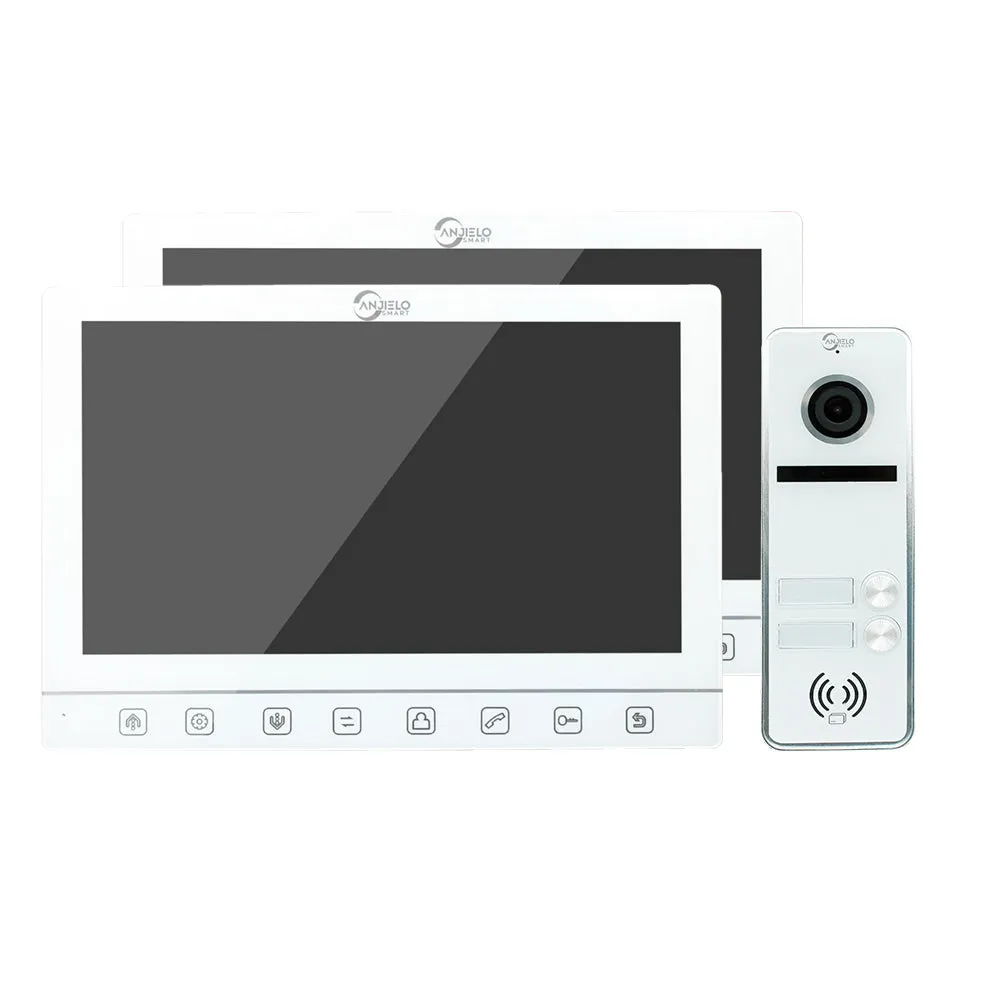 Anjielo Smart Screen Touch button 7 inch 2-door or 3-door Doorbell Video intercom System For Apartment