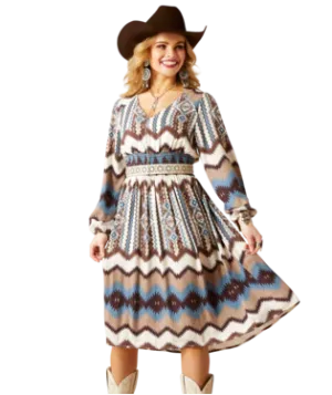 Ariat Women's Two Columns Chimayo Print Dress