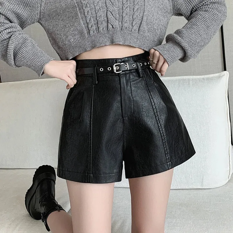 Autumn Winter PU Leather Casual Short Boots