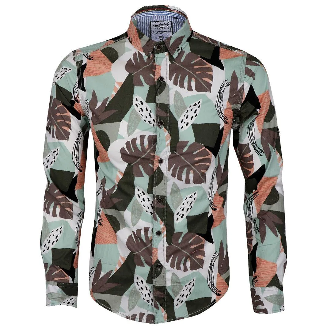 Badgley Executive Style Collection Shirt- Green