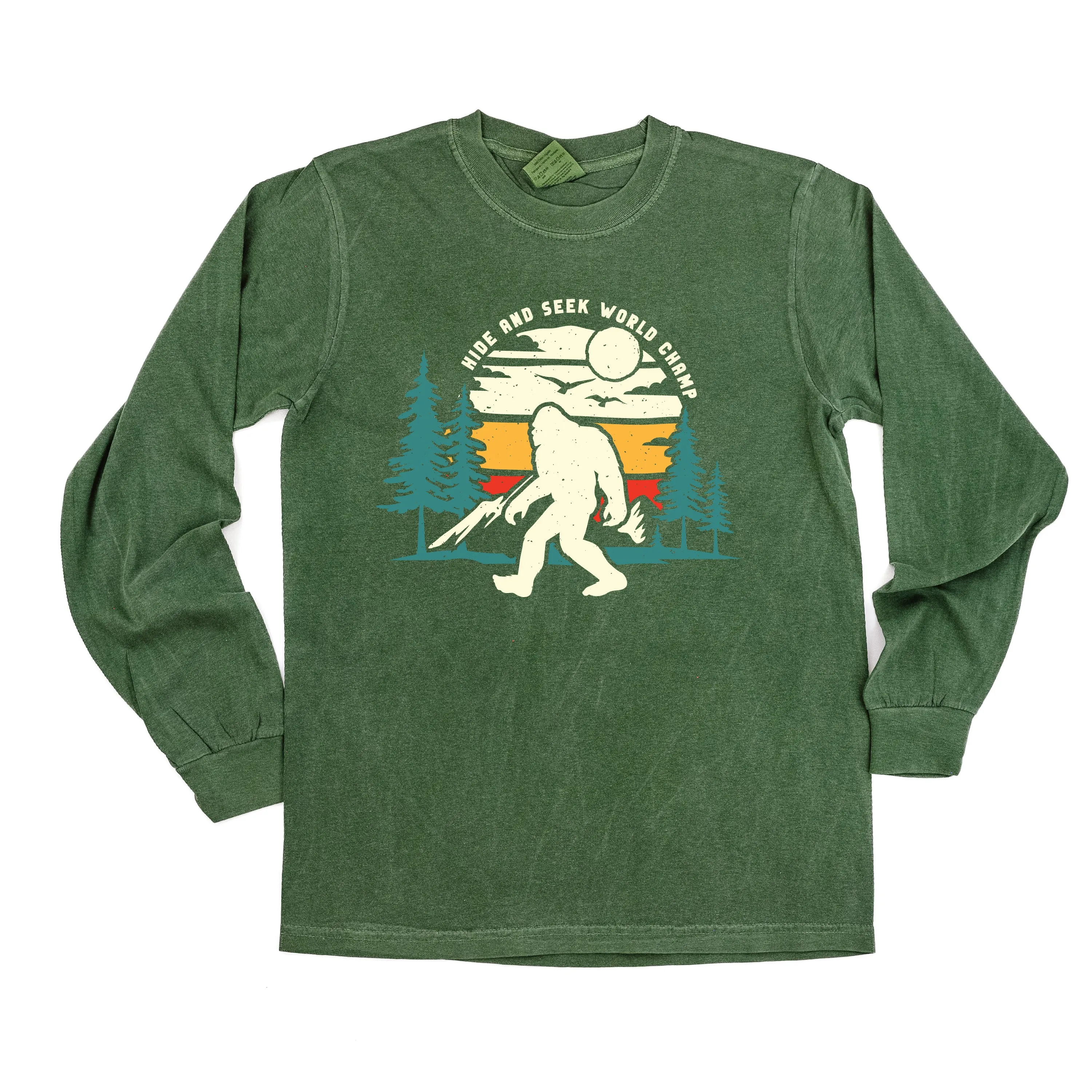 Big Foot - Hide and Seek World Champ - LONG SLEEVE COMFORT COLORS TEE