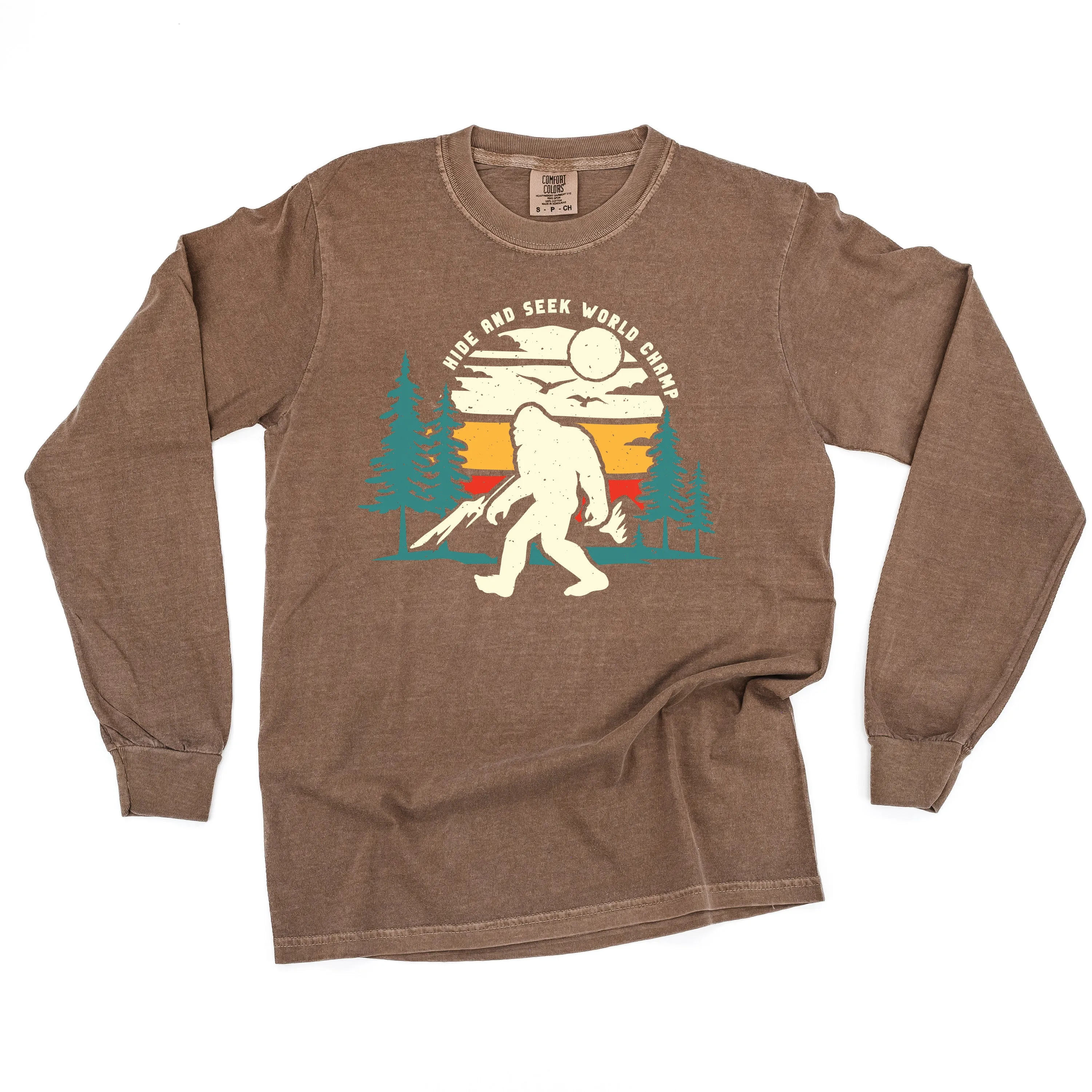 Big Foot - Hide and Seek World Champ - LONG SLEEVE COMFORT COLORS TEE