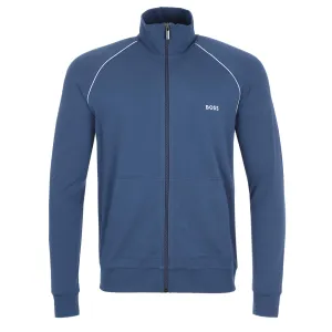 BOSS Mix & Match Zip Sweat Top in Navy