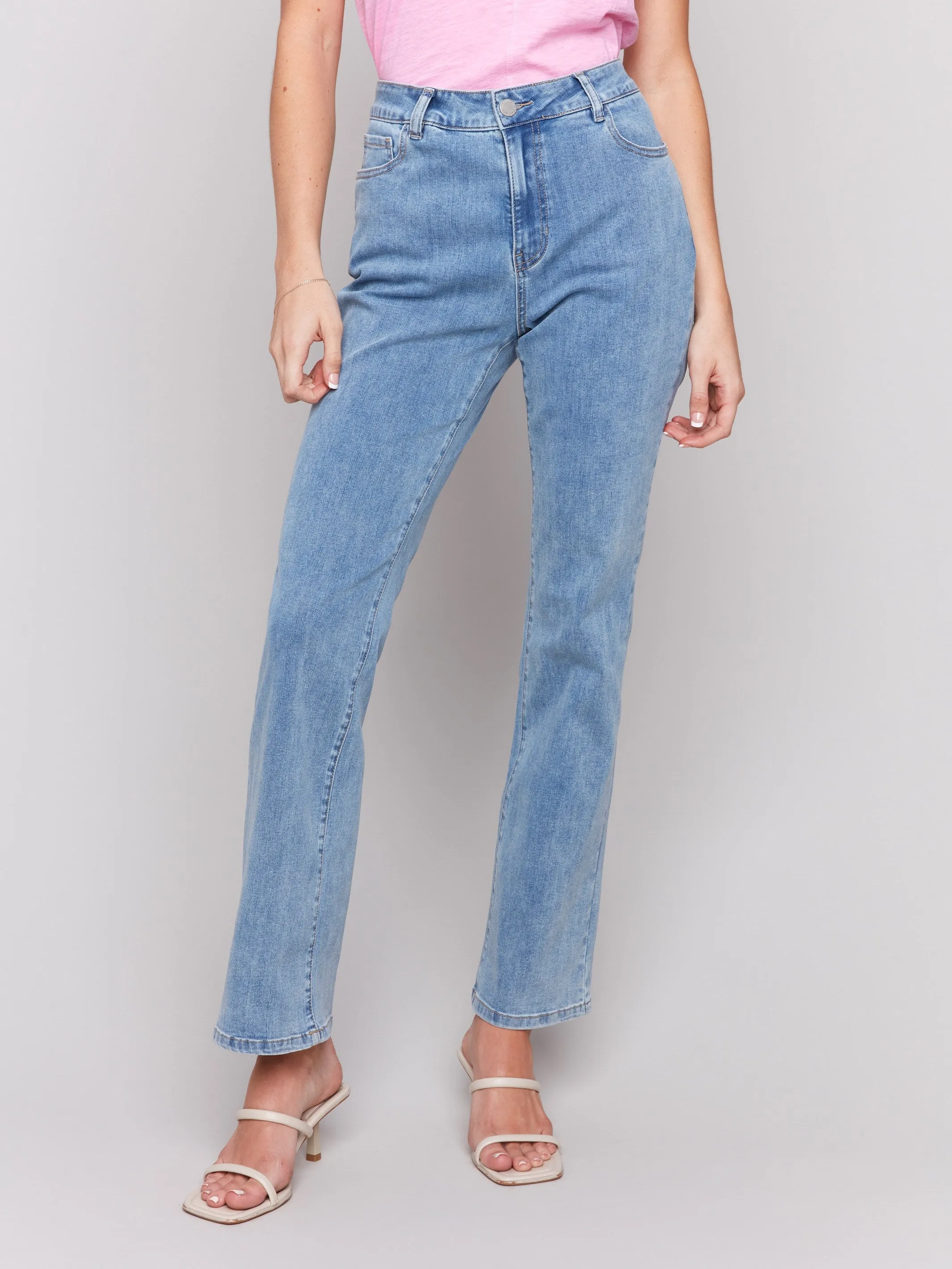 Celine Flare Leg Jeans - Light Blue