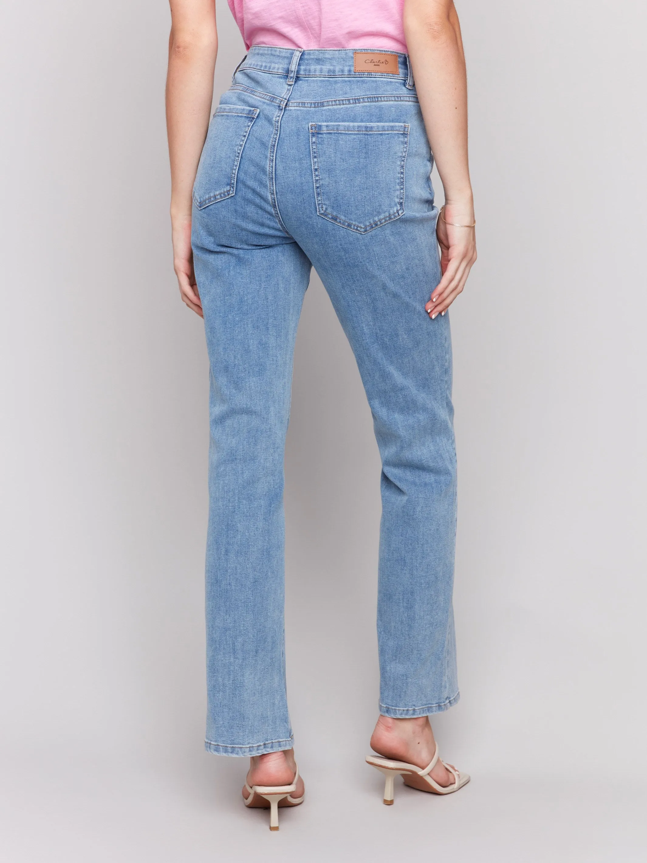 Celine Flare Leg Jeans - Light Blue