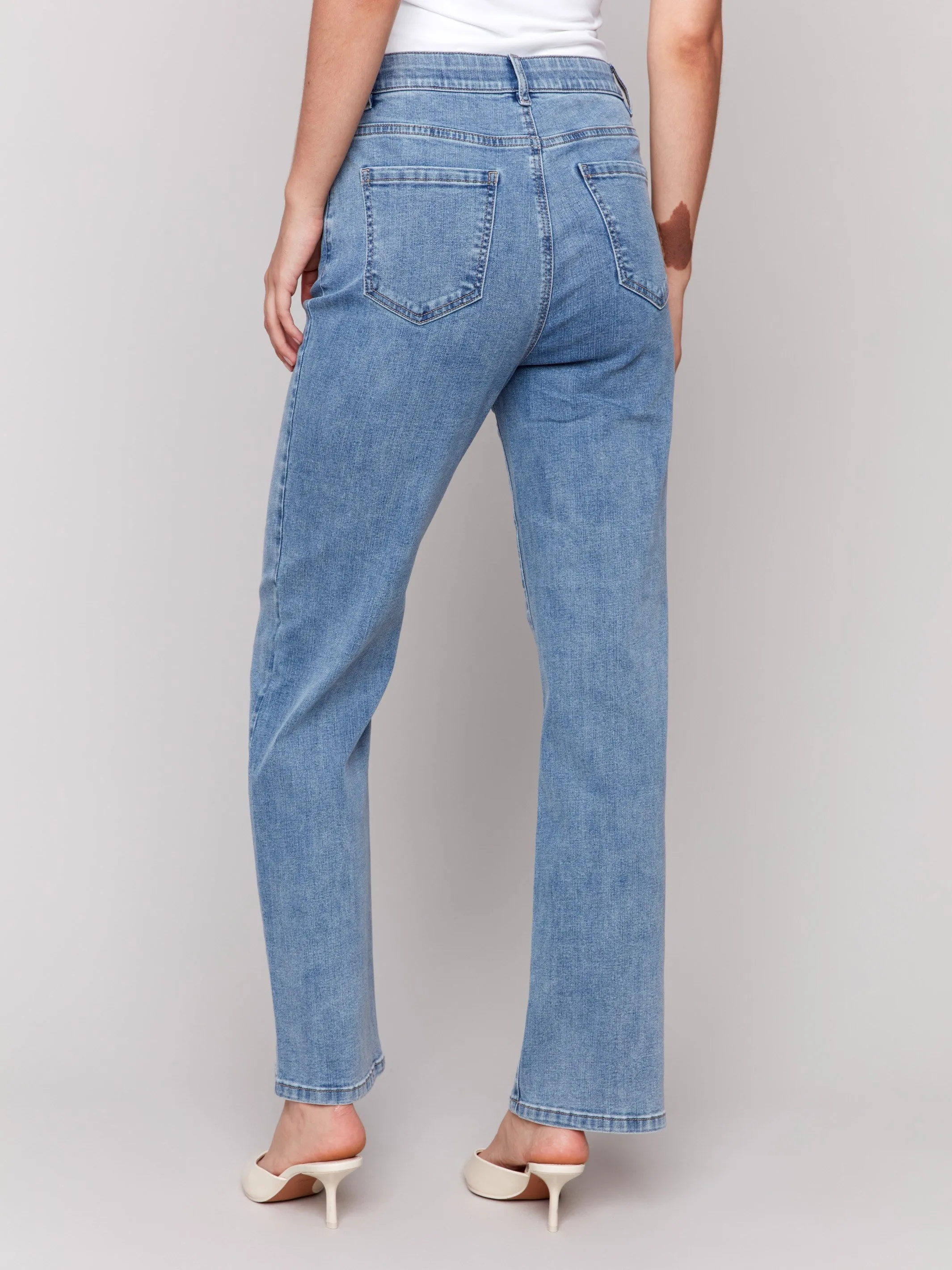 Charlotte Straight Leg Jeans - Light Blue