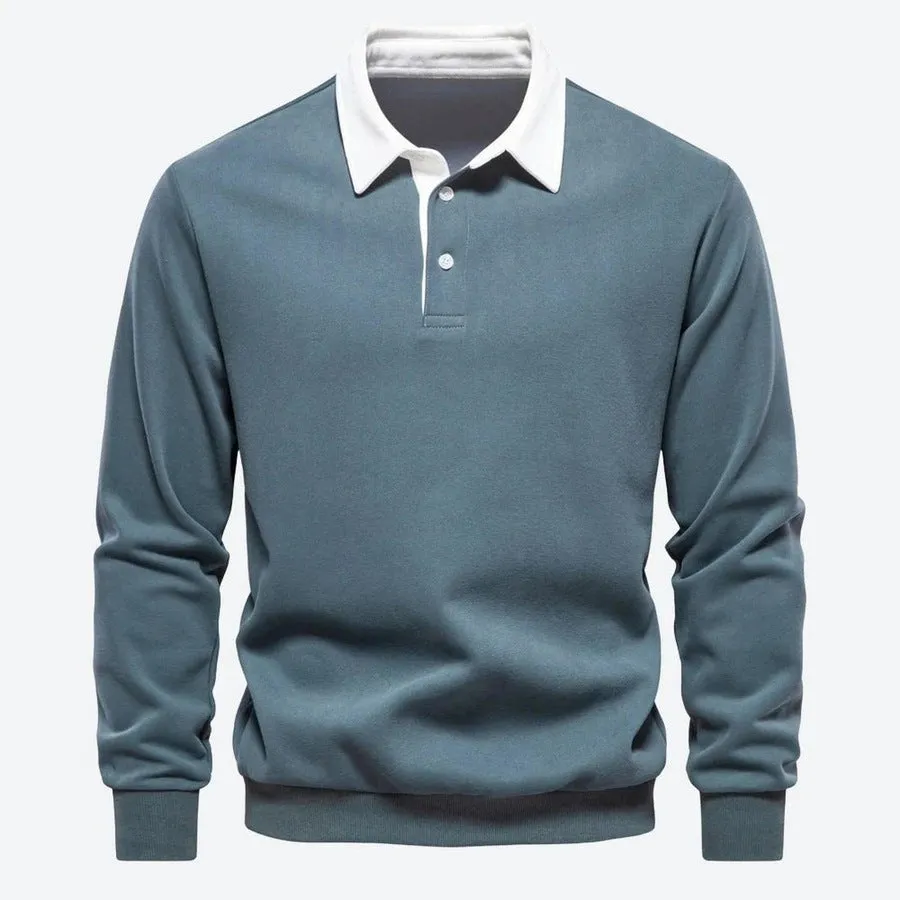 Classic Long-Sleeve Polo Shirts