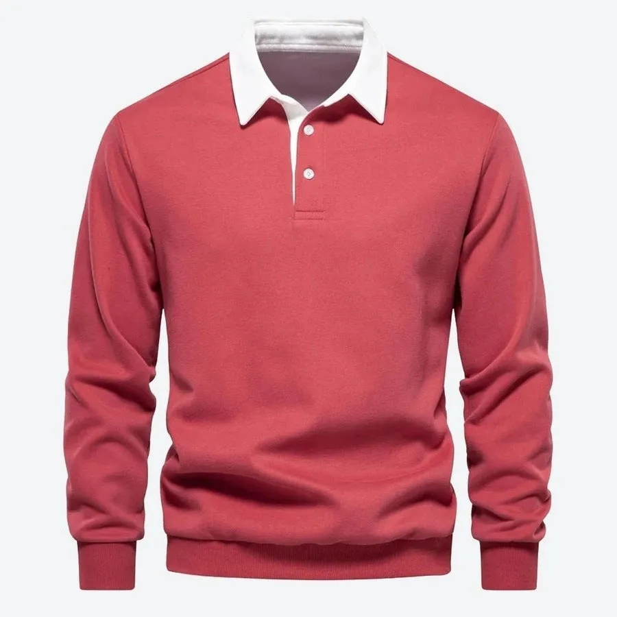 Classic Long-Sleeve Polo Shirts