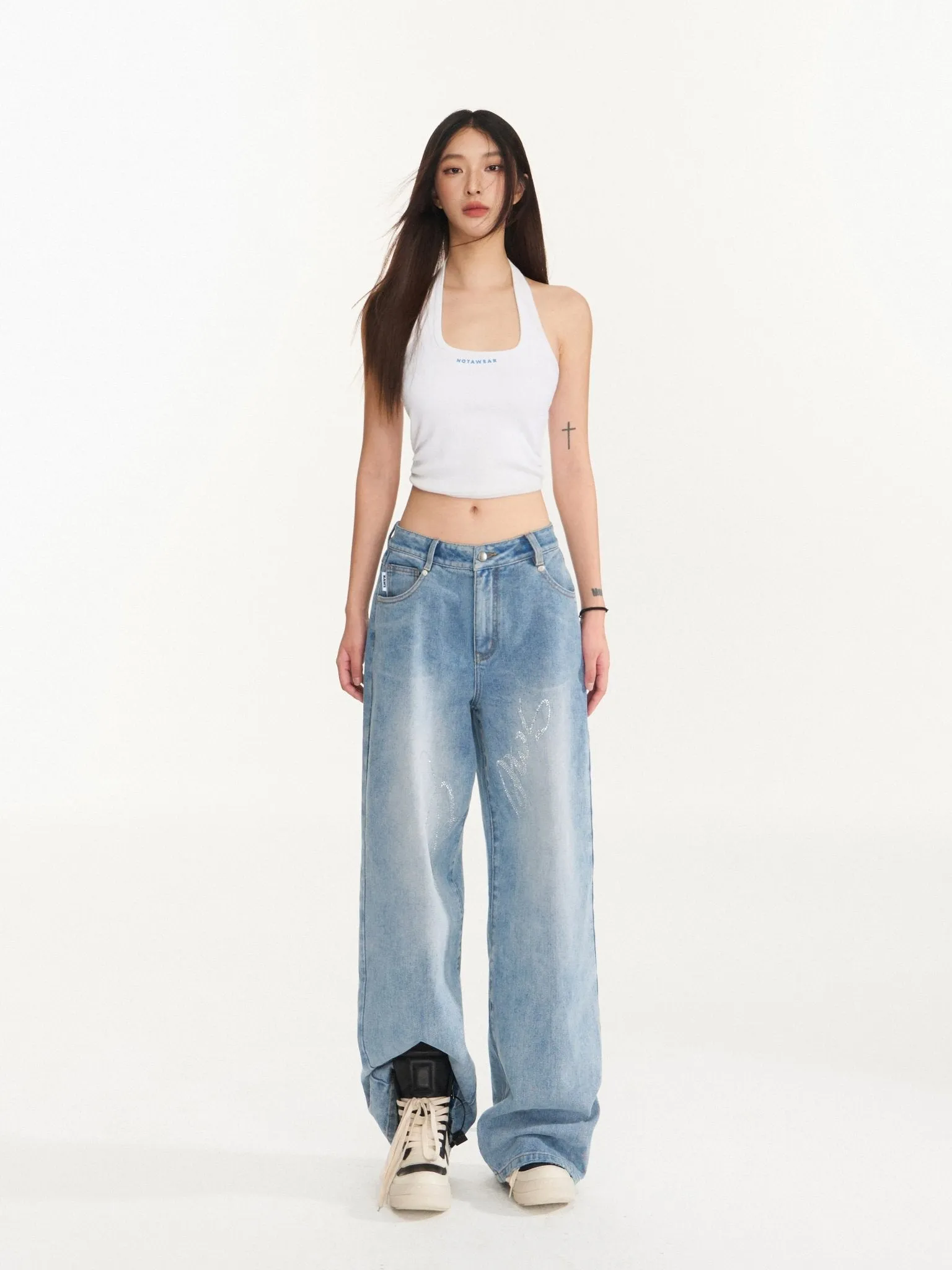 Classic rhinestone Jeans