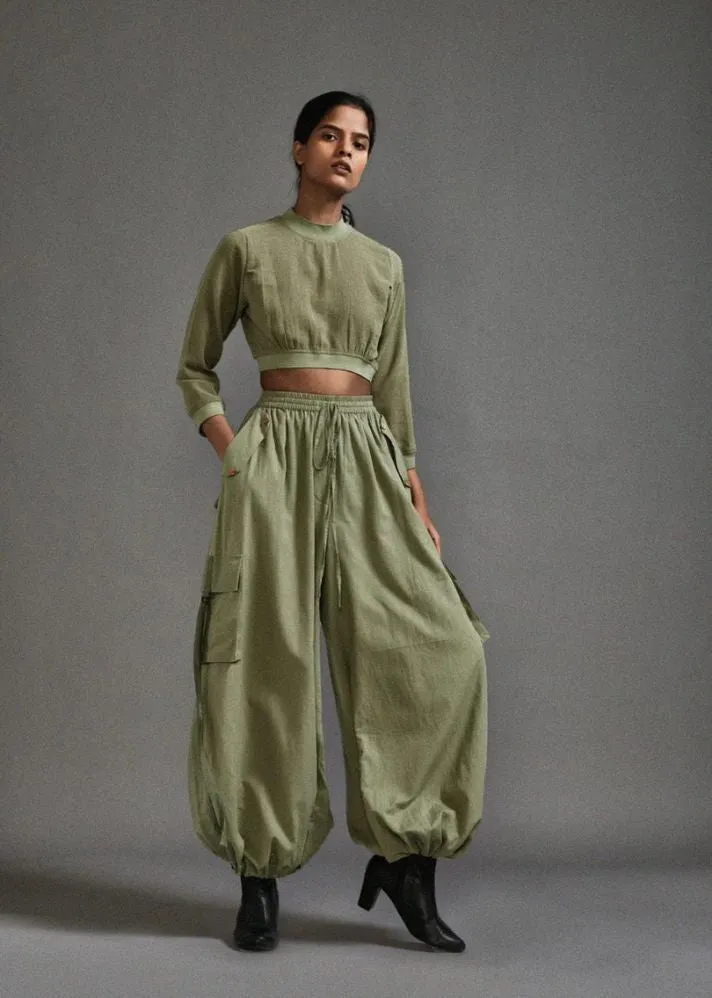 Crop Top And Cargo Set