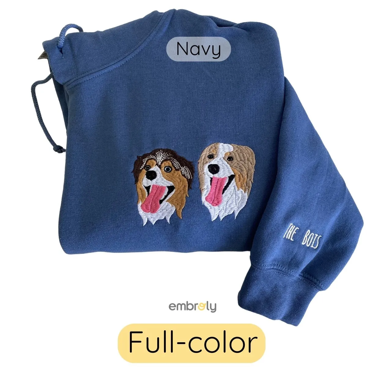 Dog Lover Multi-pack: Embroidered Crewneck Sweatshirts & Hoodies