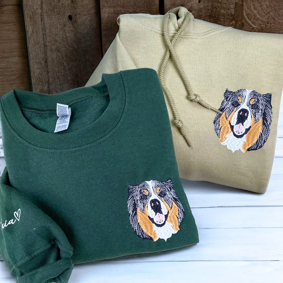 Dog Lover Multi-pack: Embroidered Crewneck Sweatshirts & Hoodies