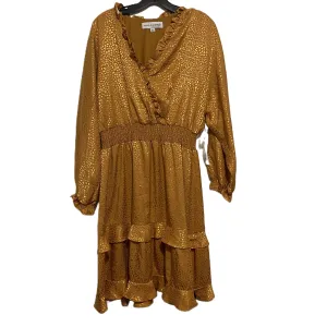 Dress Casual Short By Emma And Michele In Gold, Size: Xl