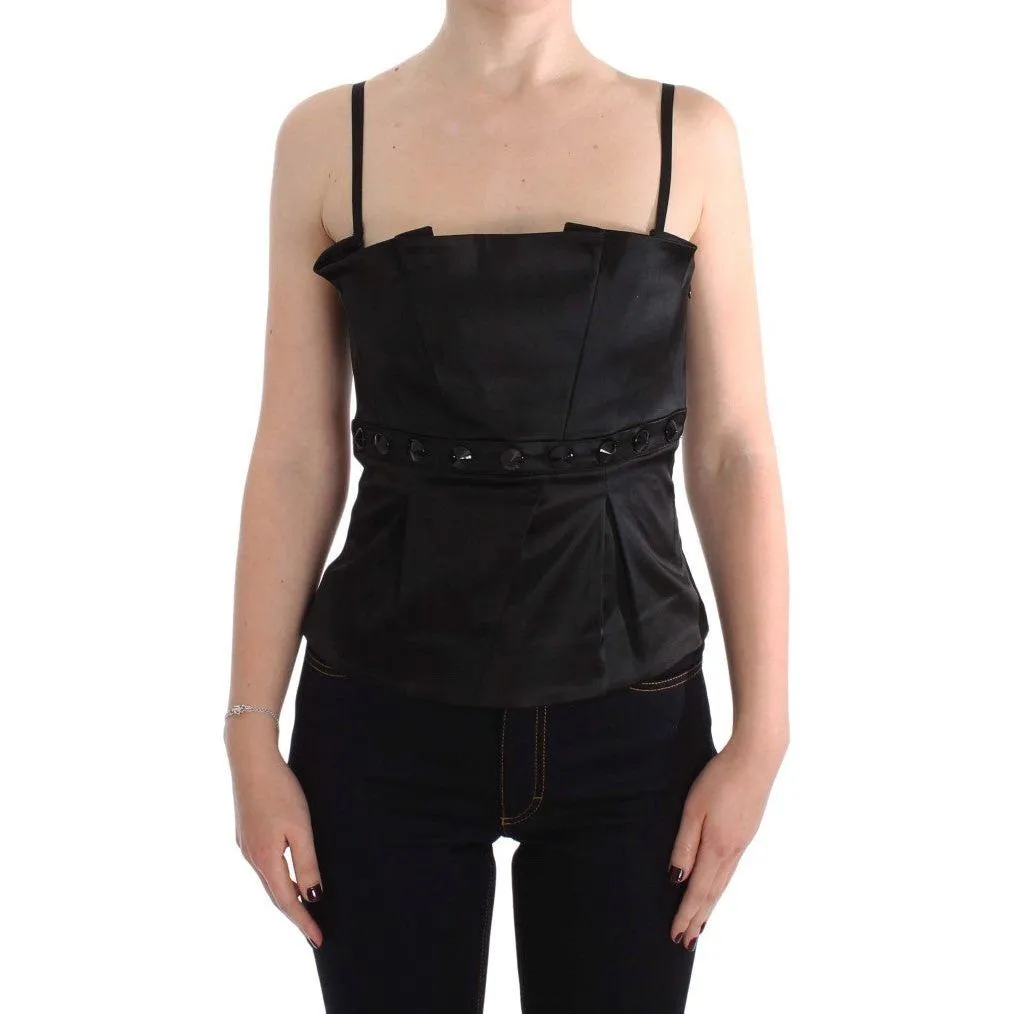 Exte Elegant Black Evening Cami Top