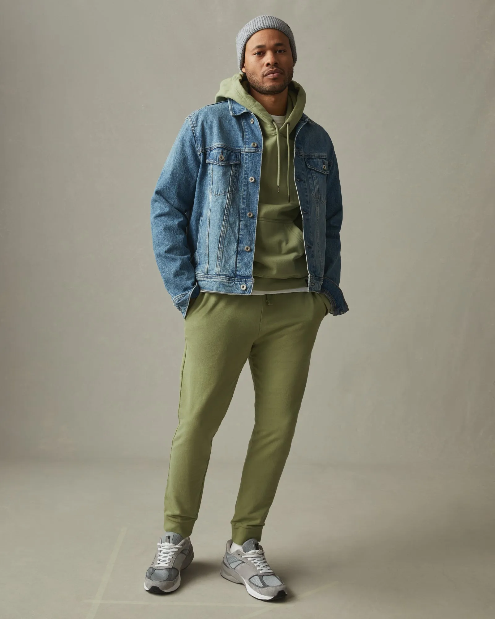 French Terry Jogger - Pale Sage