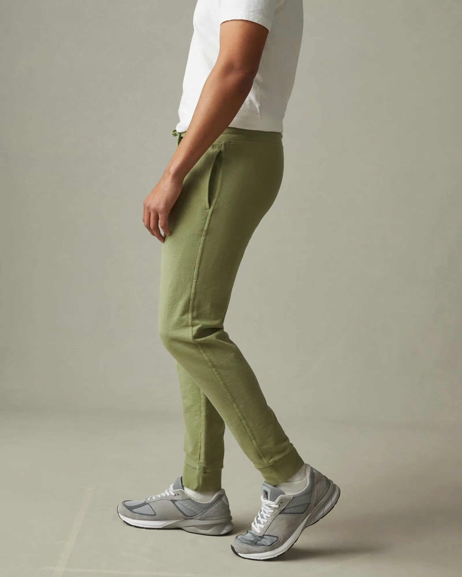 French Terry Jogger - Pale Sage