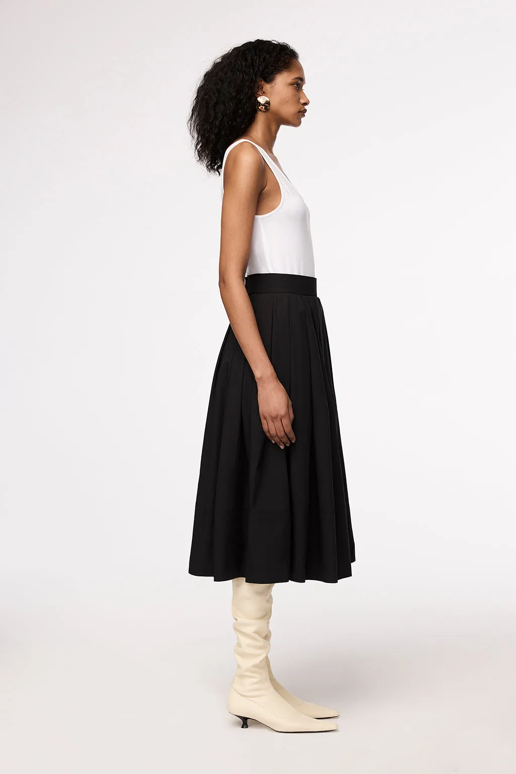 Gathered Circle Skirt