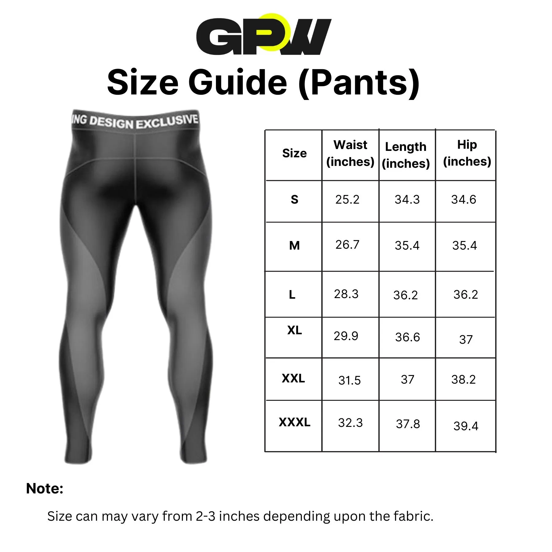 GPW Running Leggings for Men - Performance Sportswear for Gym & Outdoors