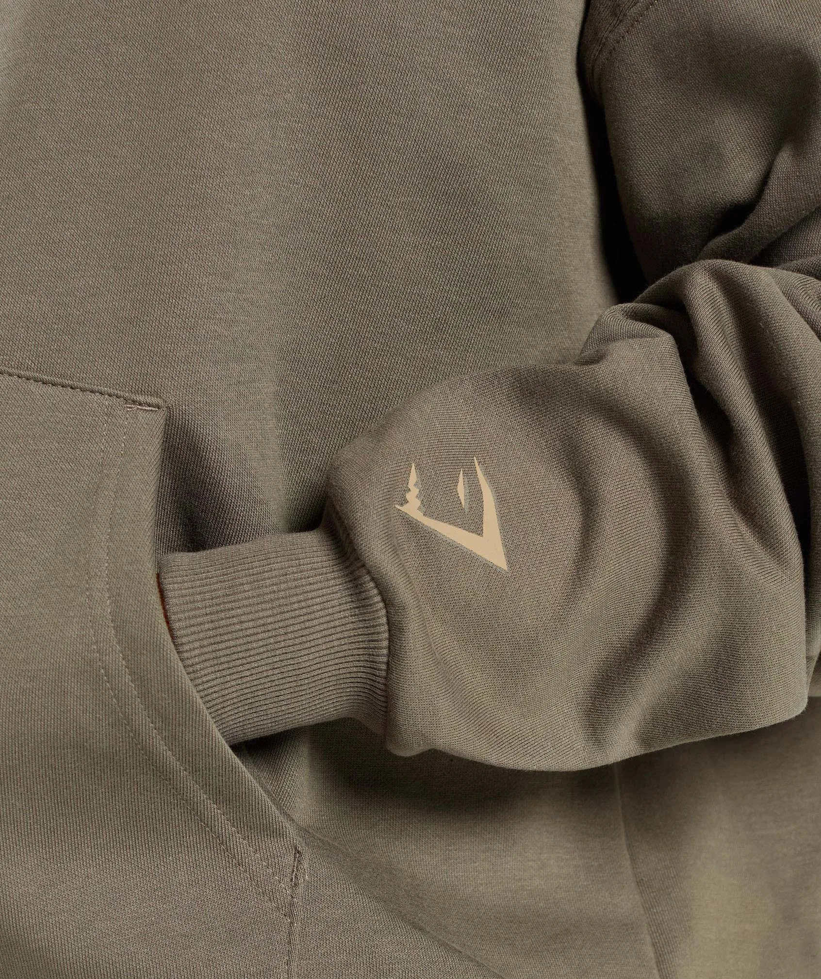 Gymshark Be a Visionary Oversized Hoodie - Camo Brown