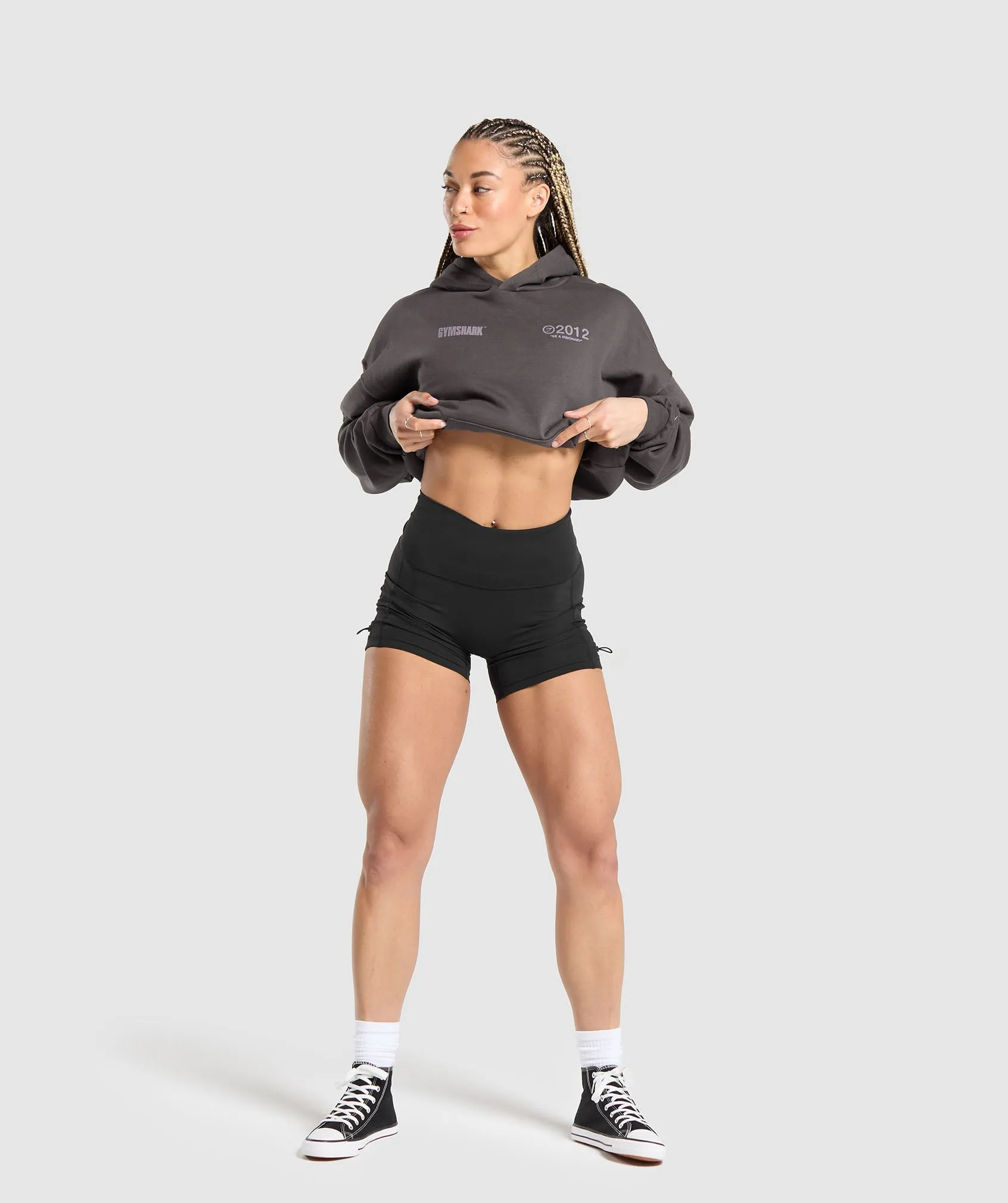 Gymshark Be a Visionary Oversized Hoodie - Greyed Purple