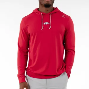 Arkansas Collegiate Hoodie - Carmine Red - Unisex Solid - Hesi