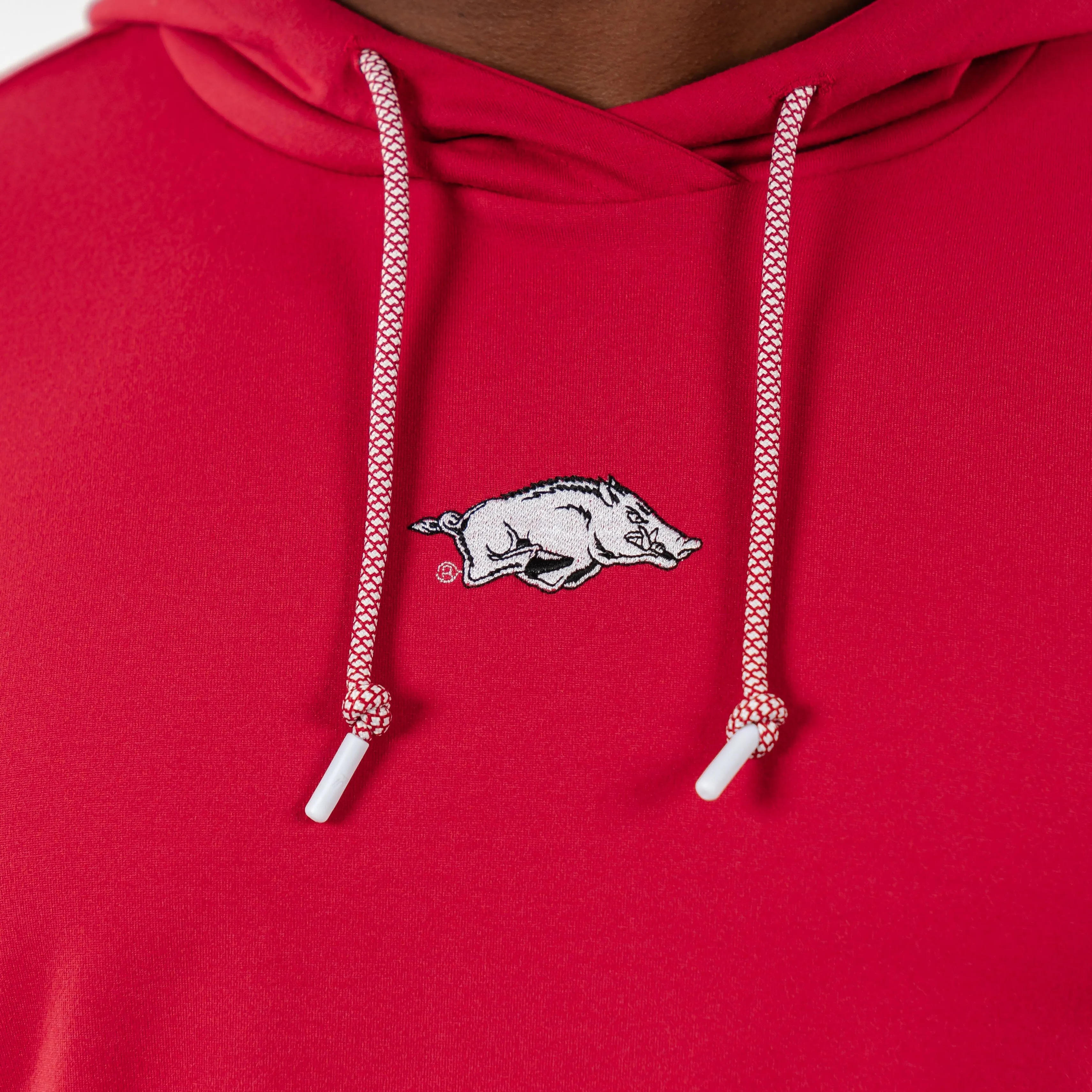 Arkansas Collegiate Hoodie - Carmine Red - Unisex Solid - Hesi