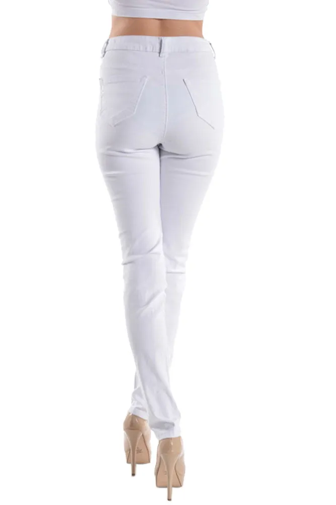 High Rise Destroyed Skinny Fit Jeans