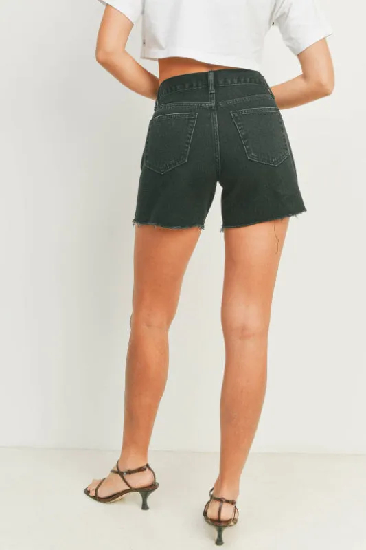 ilandra boyfriend short - washed black