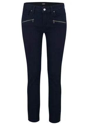 JANE ZIP CROP SKINNY SLANT POCKET DK