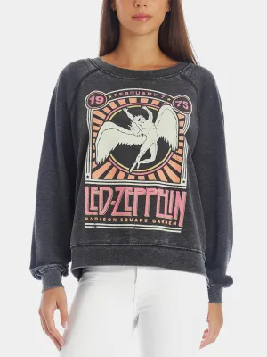 Led Zeppelin Inch1975Inch Acid Wash Sweatshirt