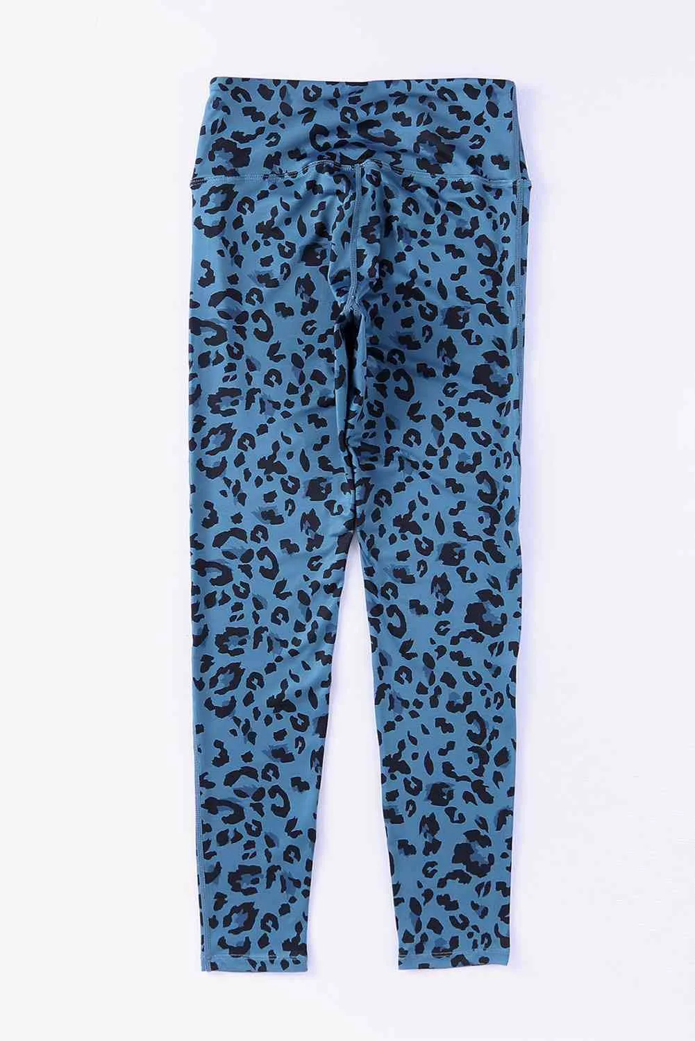 Leopard Print Wide Waistband Leggings