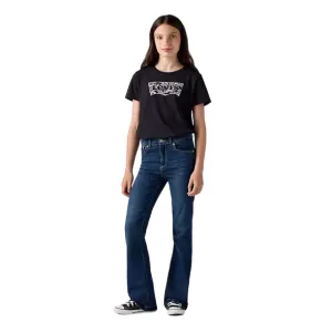 Levi's Kids pantalone jeans da ragazze 726 Flare a zampa 9EG970-D5K blu scuro