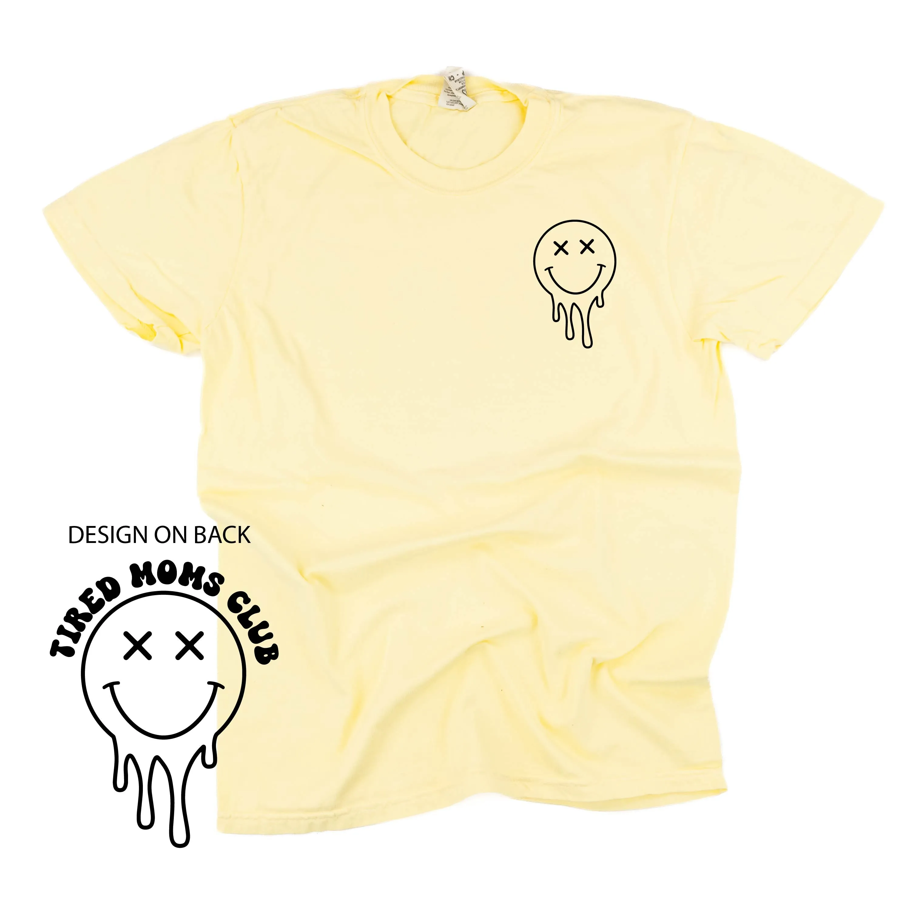 Melting Motherhood - TIRED MOMS CLUB - (w/ Melty X) - SHORT SLEEVE COMFORT COLORS TEE