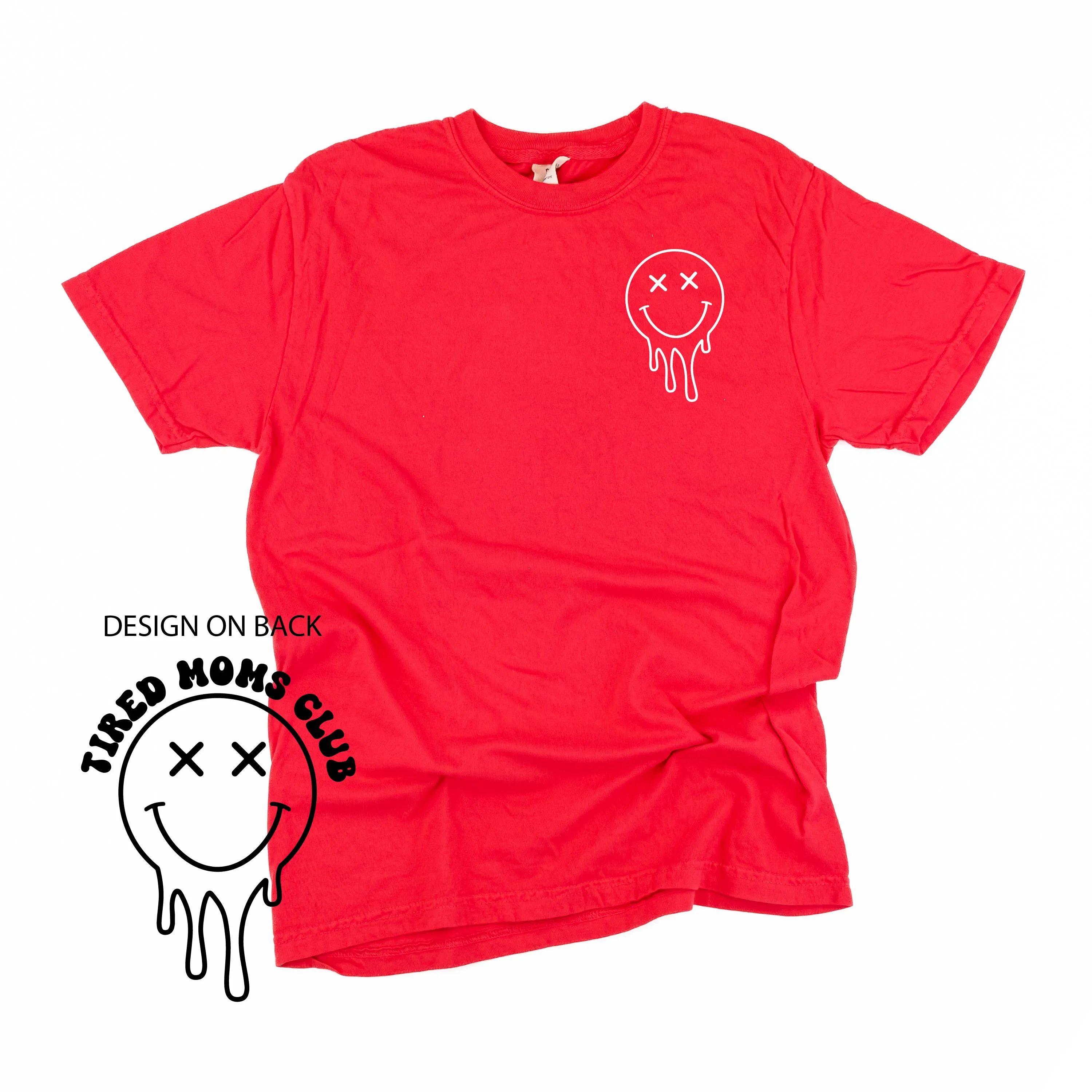 Melting Motherhood - TIRED MOMS CLUB - (w/ Melty X) - SHORT SLEEVE COMFORT COLORS TEE