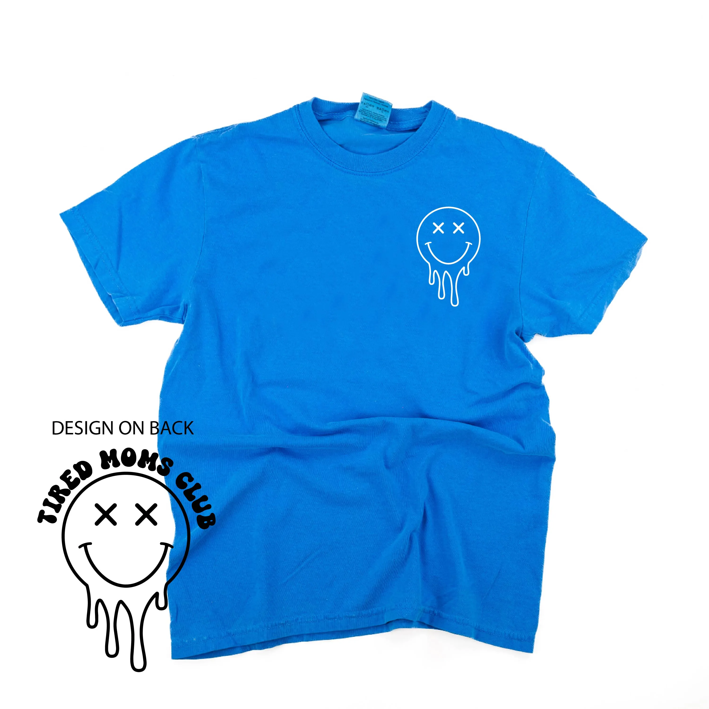 Melting Motherhood - TIRED MOMS CLUB - (w/ Melty X) - SHORT SLEEVE COMFORT COLORS TEE