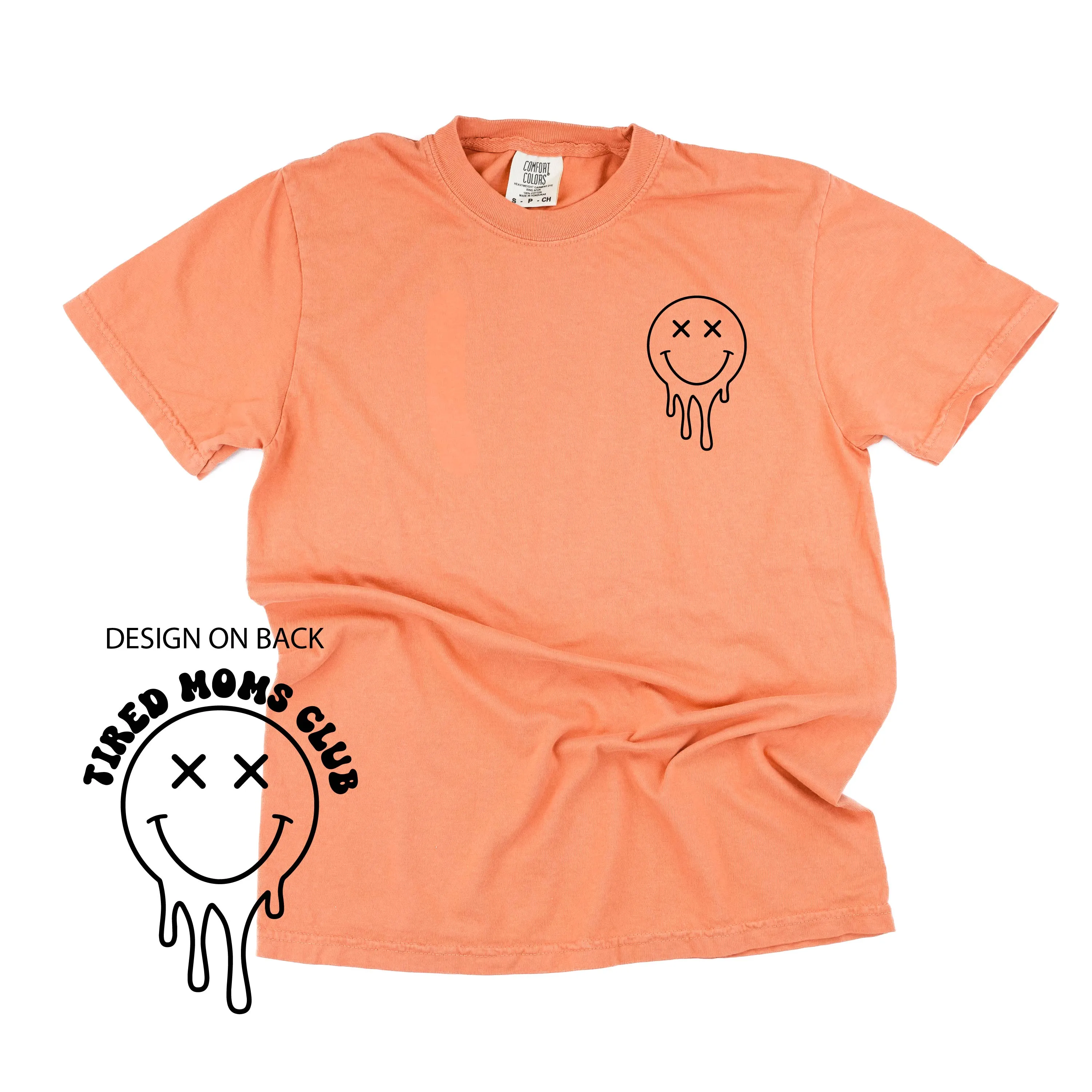 Melting Motherhood - TIRED MOMS CLUB - (w/ Melty X) - SHORT SLEEVE COMFORT COLORS TEE