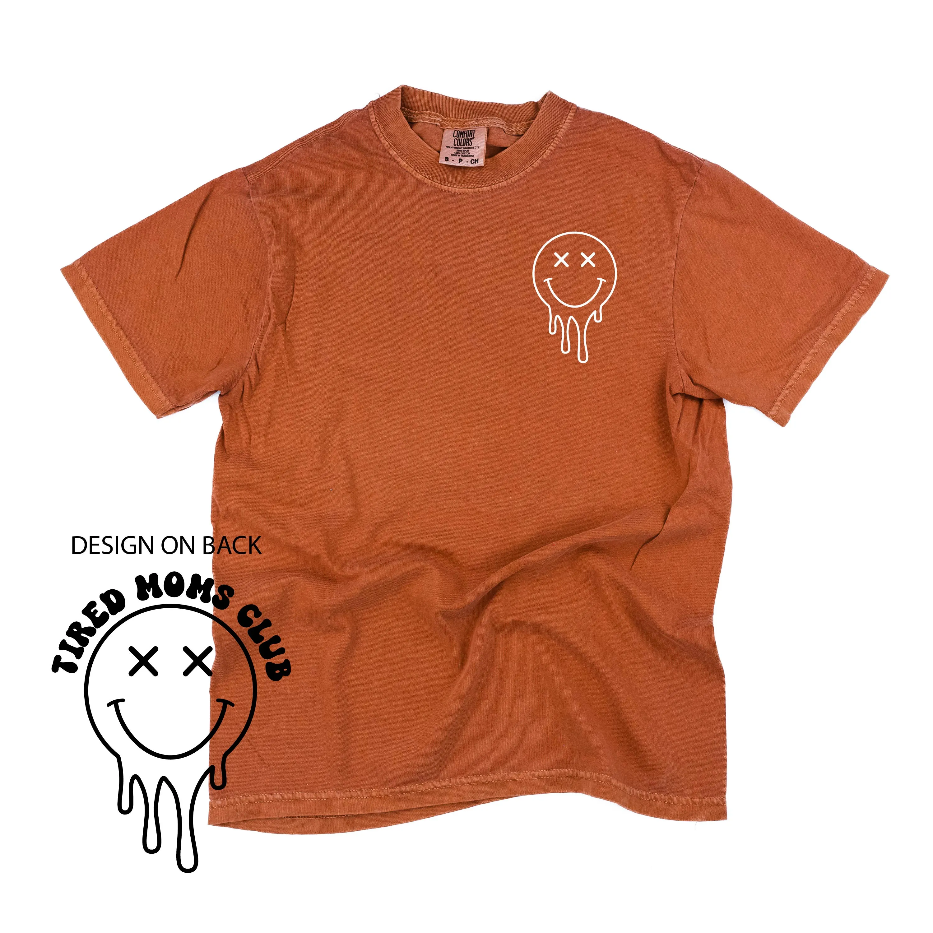 Melting Motherhood - TIRED MOMS CLUB - (w/ Melty X) - SHORT SLEEVE COMFORT COLORS TEE