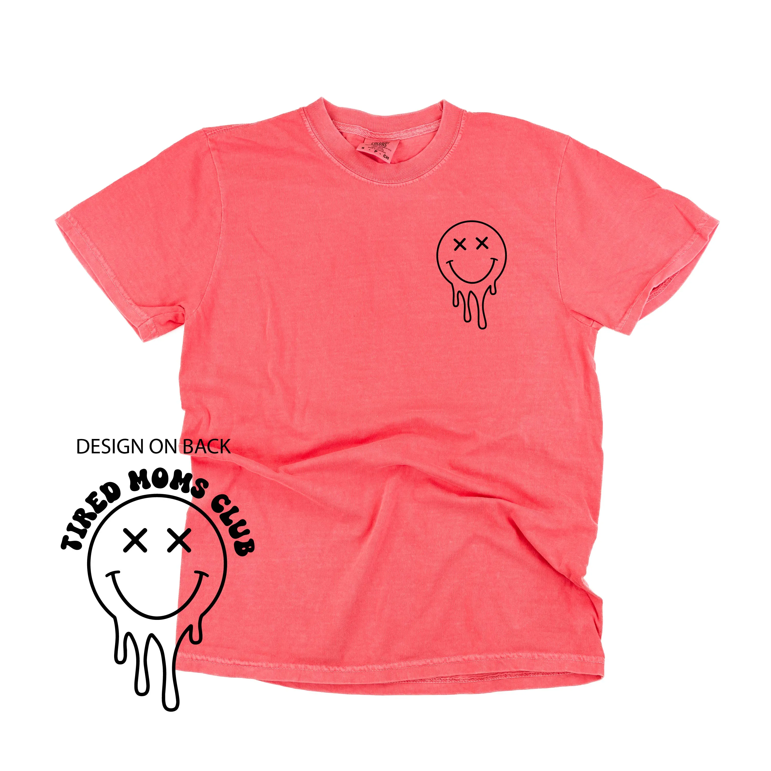 Melting Motherhood - TIRED MOMS CLUB - (w/ Melty X) - SHORT SLEEVE COMFORT COLORS TEE