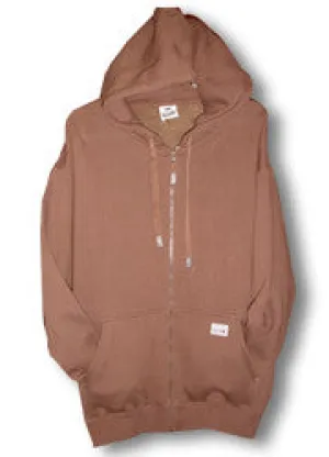 Pro Club Heavyweight Full Zip Brown Hoodie