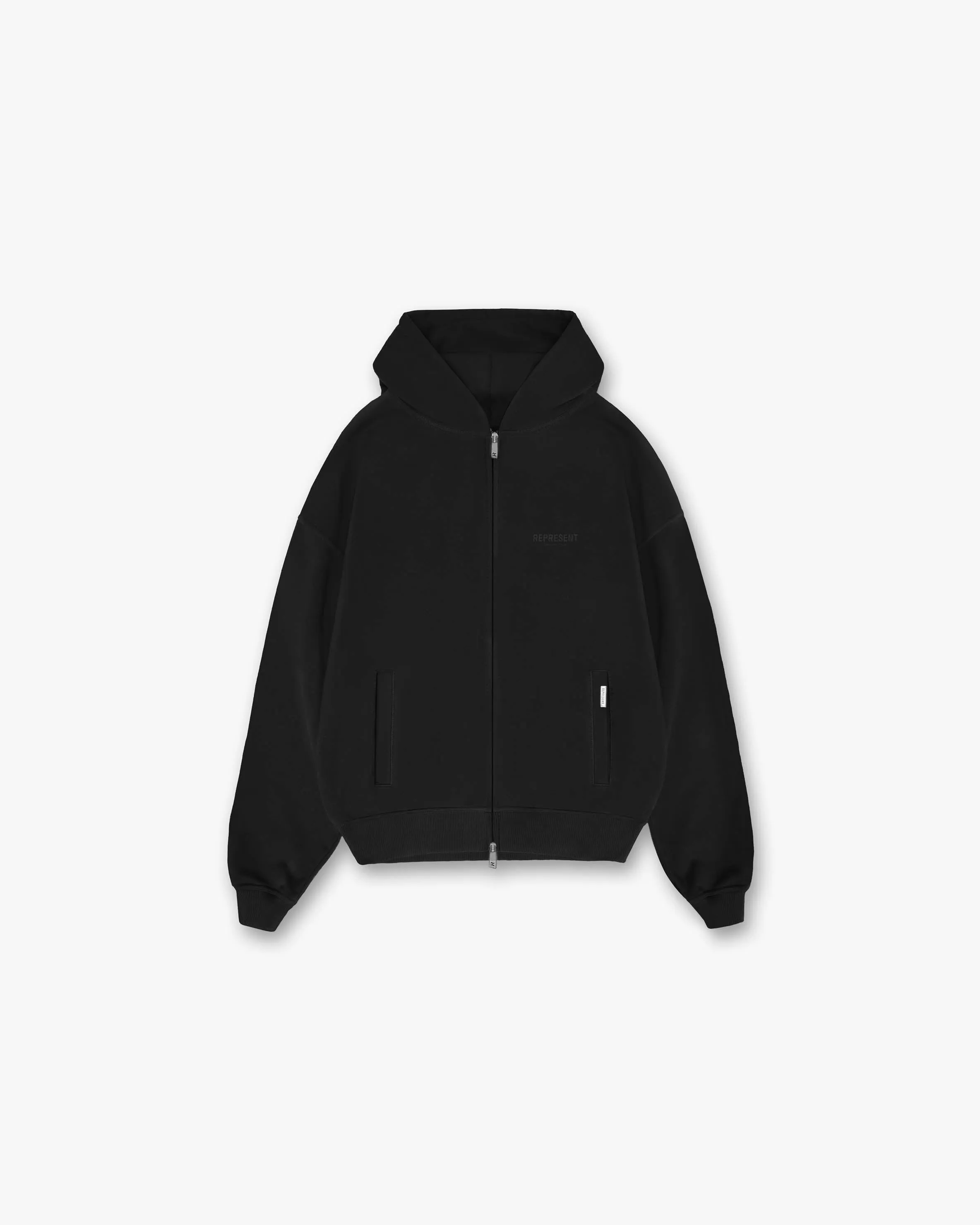 Represent Owners Club Zip Hoodie - Black Reflective